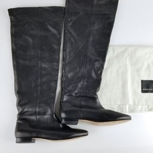 Dolce Vita Knee High Black Boots Soft Leather New Sz 8